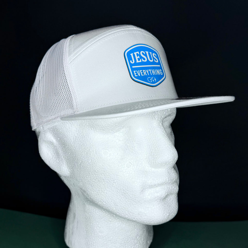 Jesus Over Everything Premium Leatherette Patch Hat